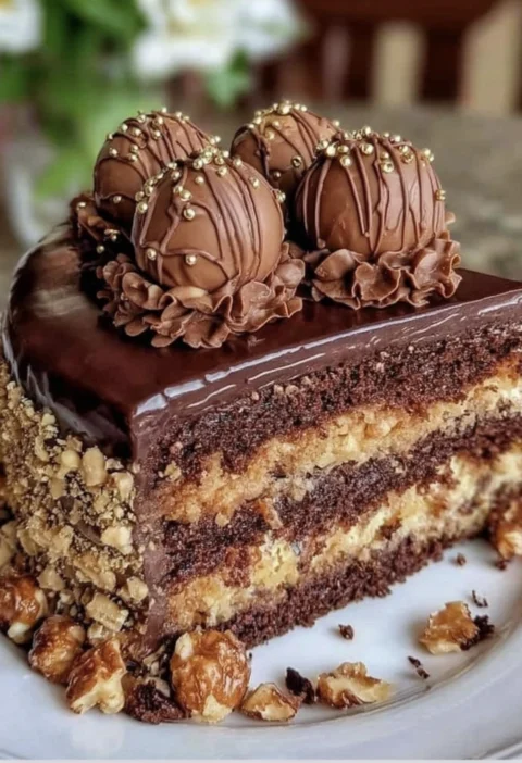 Chocolate Hazelnut Ferrero Cake
