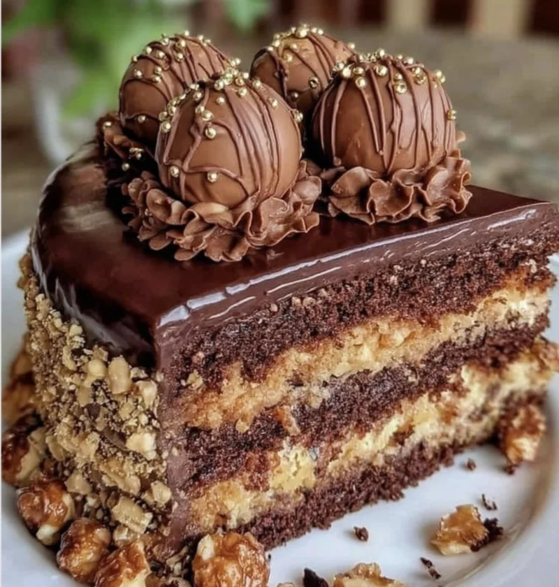 Chocolate Hazelnut Ferrero Cake
