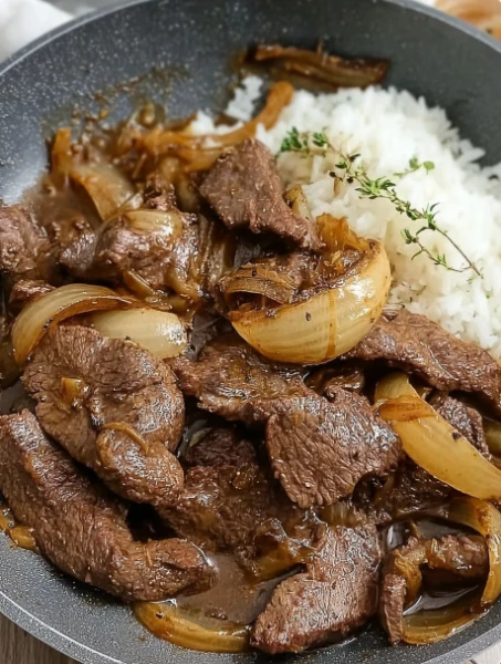 Classic Savory Beef Liver Onions