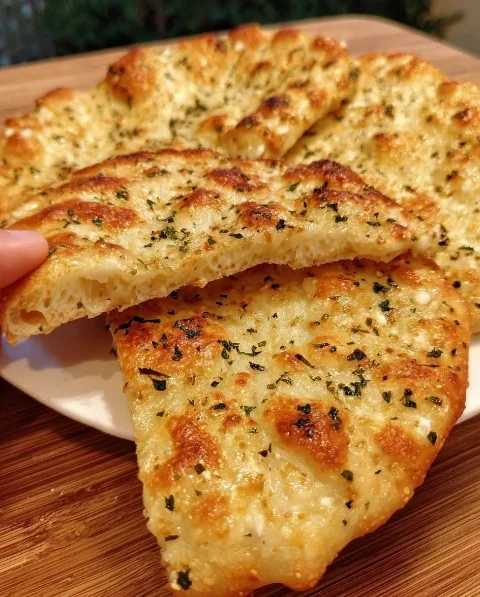 Cottage Cheese Cheesy Flatbread