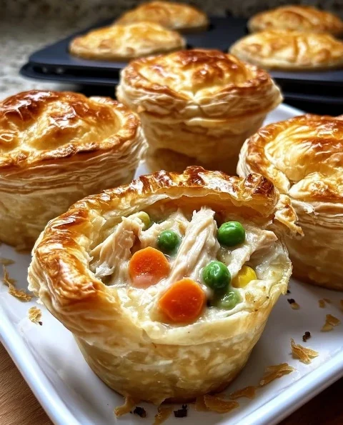 Cozy Savory Mini Chicken Pot Pies