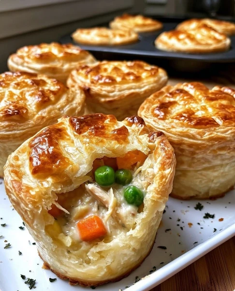 Cozy Savory Mini Chicken Pot Pies