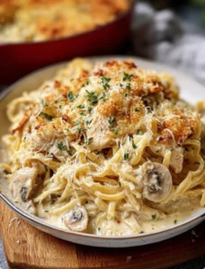 🍗🍝 Creamy & Comforting Chicken Tetrazzini