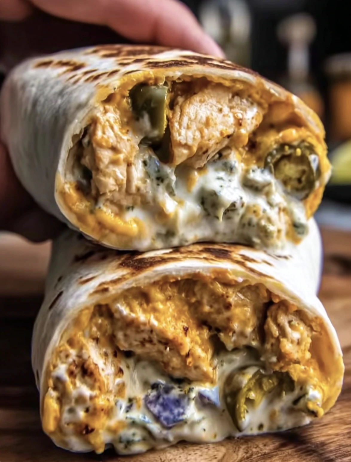 Creamy Cowboy Butter Chicken Wraps