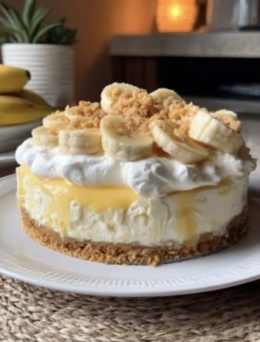Creamy Dreamy Banana Pudding Cheesecake Creation