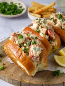 🦞🧄 Creamy Garlic Butter Lobster Rolls