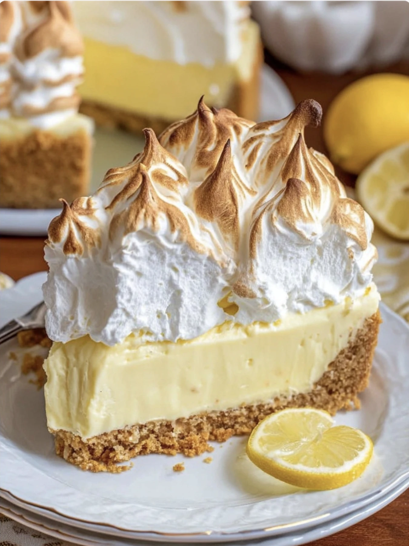 Creamy Lemon Meringue Cheesecake