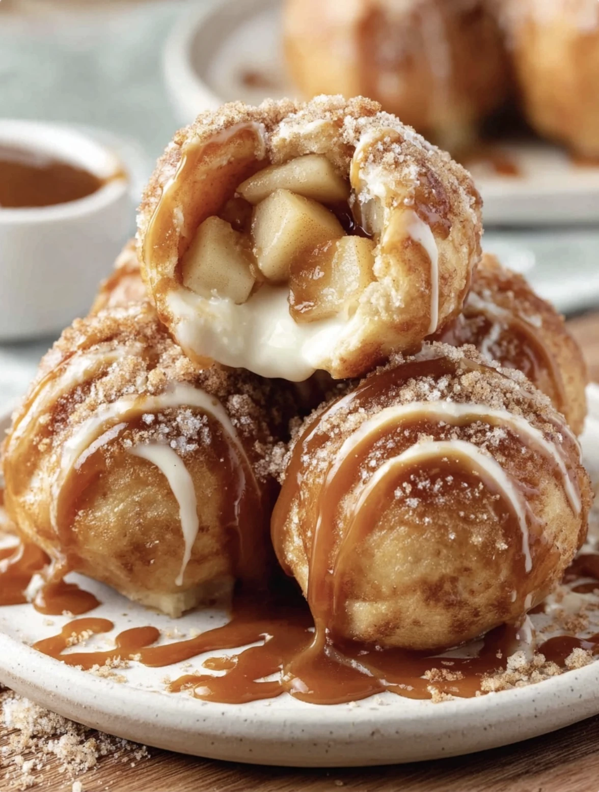 Irresistible Caramel Apple Pie Bombs