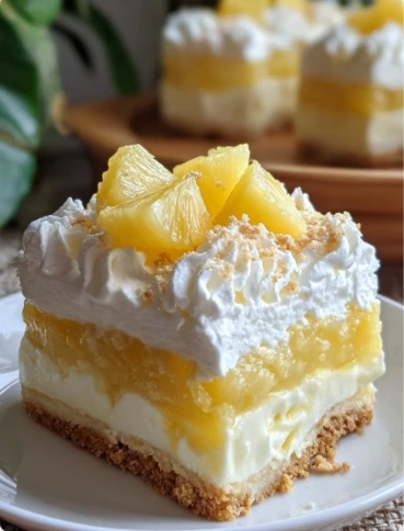 Light Creamy Pineapple Cream Dessert