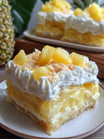 Light Creamy Pineapple Cream Dessert