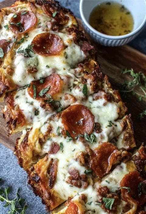 Meat Lovers Pizza Bread