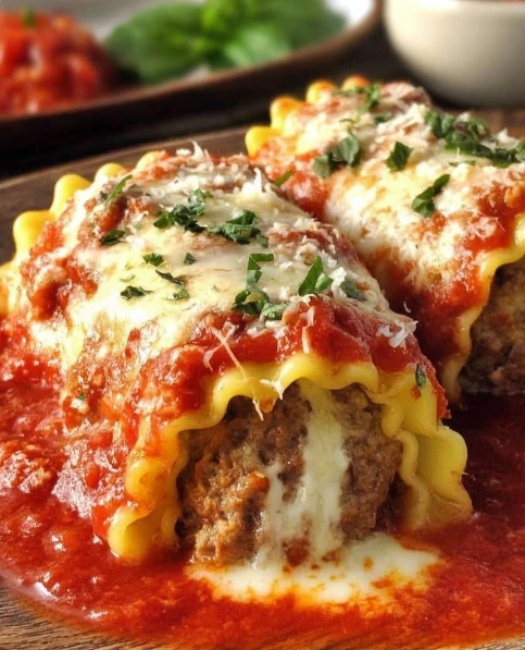 Meatball Lasagna Rollups