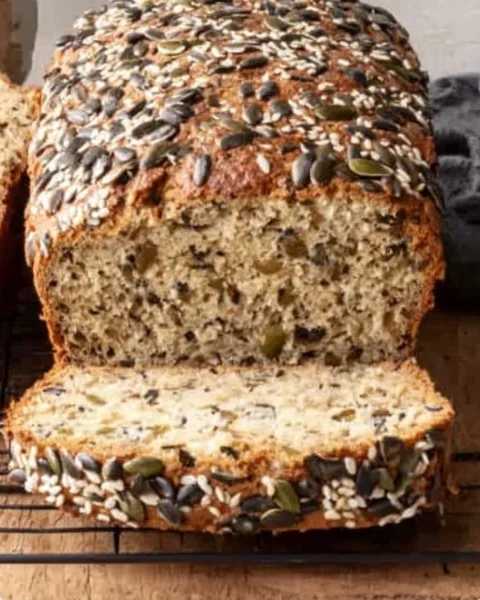 Moist Seedtopped Loaf Bread