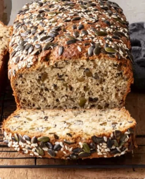 Moist Seedtopped Loaf Bread