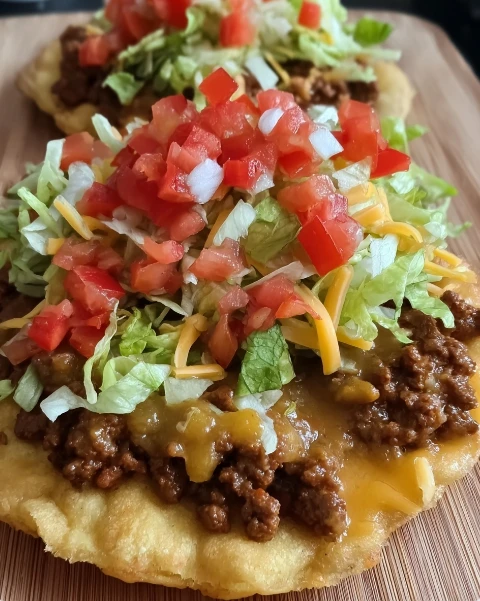 Navajo Tacos New Mexico Green Chile