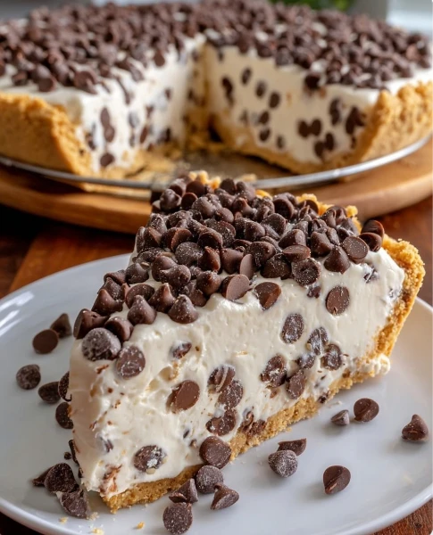 Nobake Cannoli Pie Chocolate Chips