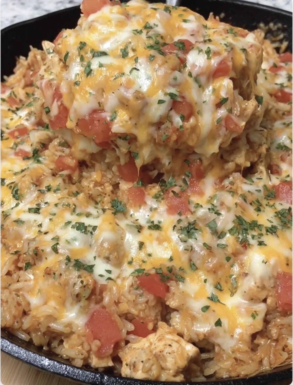 One-Pan Cheesy Chicken Taco Rice