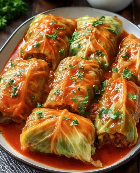 Polish Stuffed Cabbage Rolls Golabki