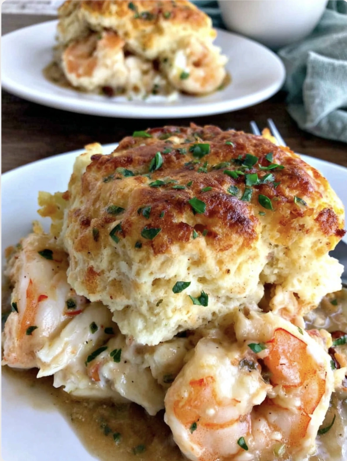 Savory Shrimp & Crab Biscuit Melts