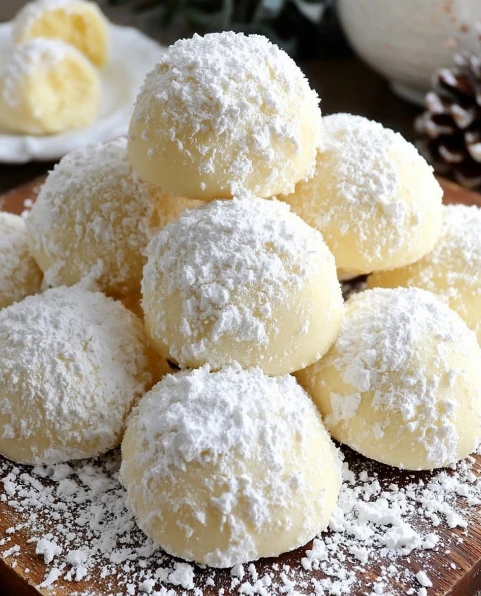 Sweetened Condensed Milk Snowball Cookie