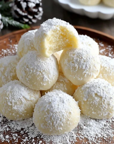 Sweetened Condensed Milk Snowball Cookie