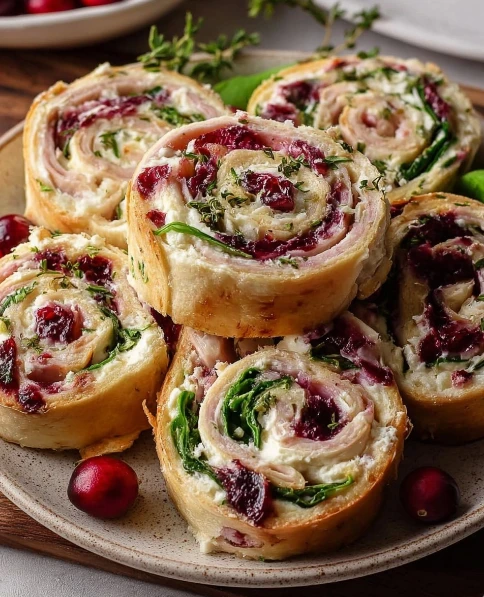 Turkey Cranberry Pinwheel