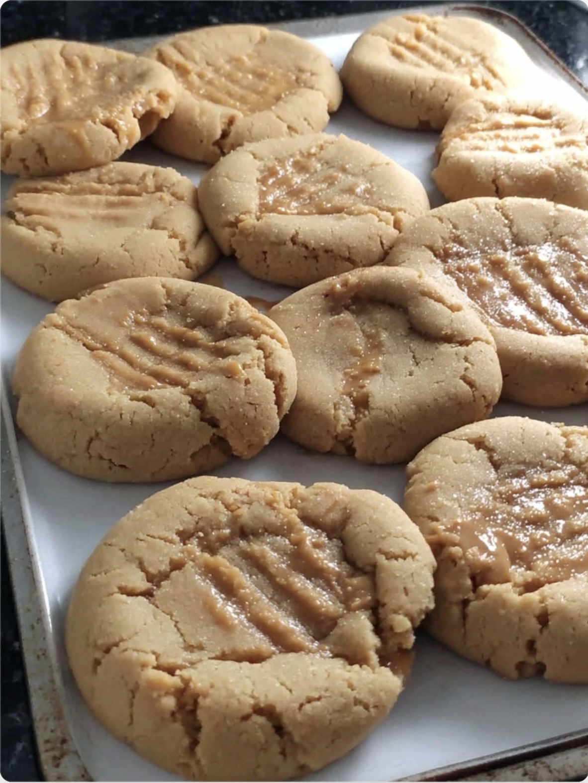 Bakery-Style Thick Peanut Butter Meltaway Cookies