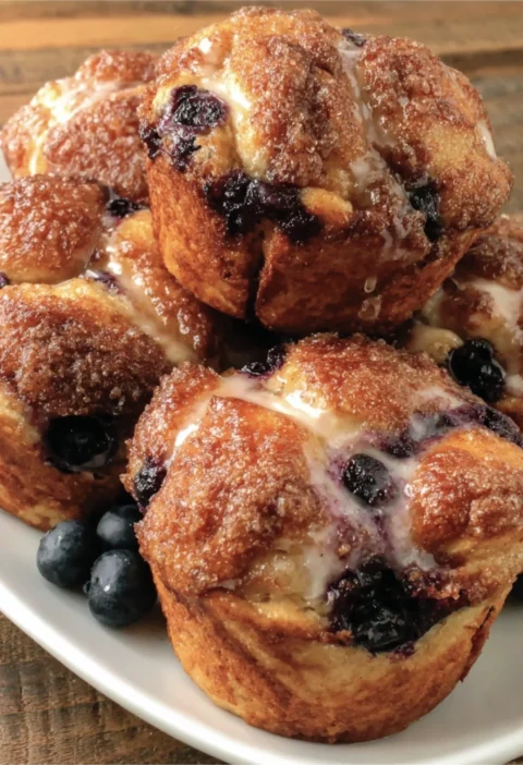 Blueberry Monkey Bread Muffins
