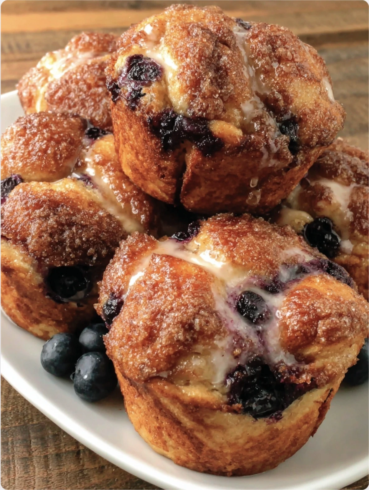 Blueberry Monkey Bread Muffins