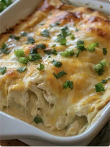 Cheesy Chicken Cream Enchiladas