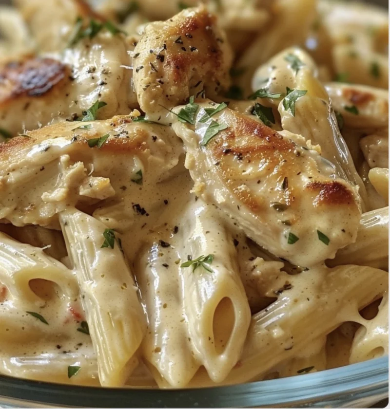 Creamy Garlic Chicken Penne