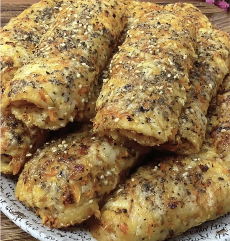 Cheesy Carrot Flatbreads Recipe