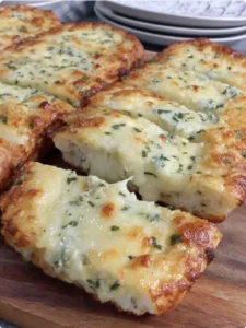Homemade Cheesy Garlic Breadsticks