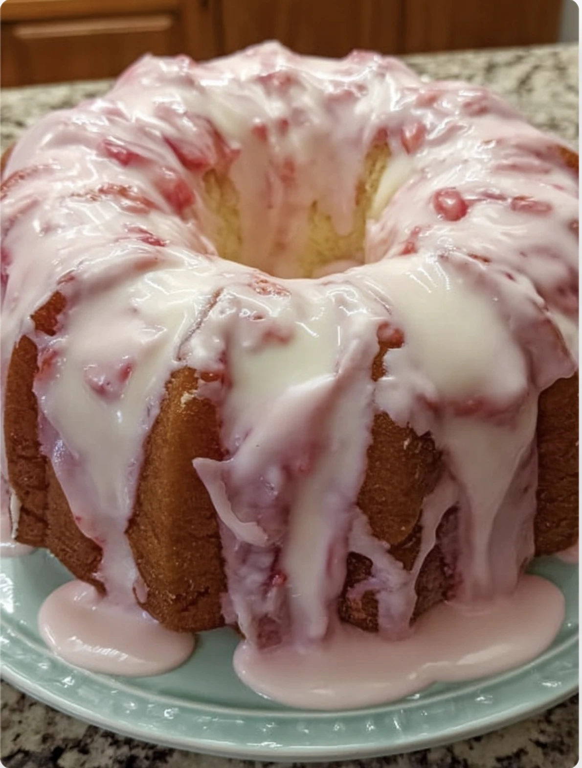 Homemade Strawberry Cream Cheese Pound Cake