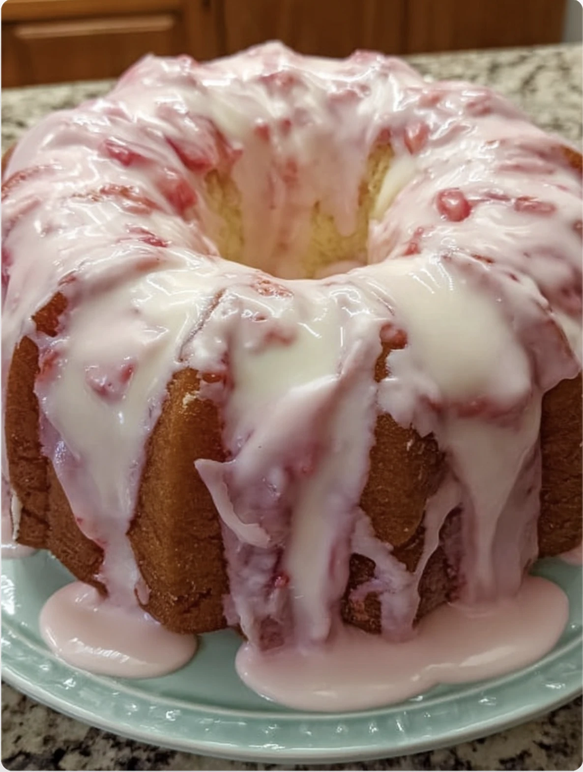Homemade Strawberry Cream Cheese Pound Cake