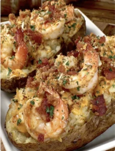 Loaded Shrimp Baked Potatoes
