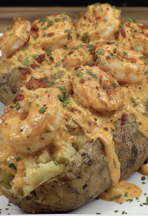 Loaded Shrimp Baked Potatoes