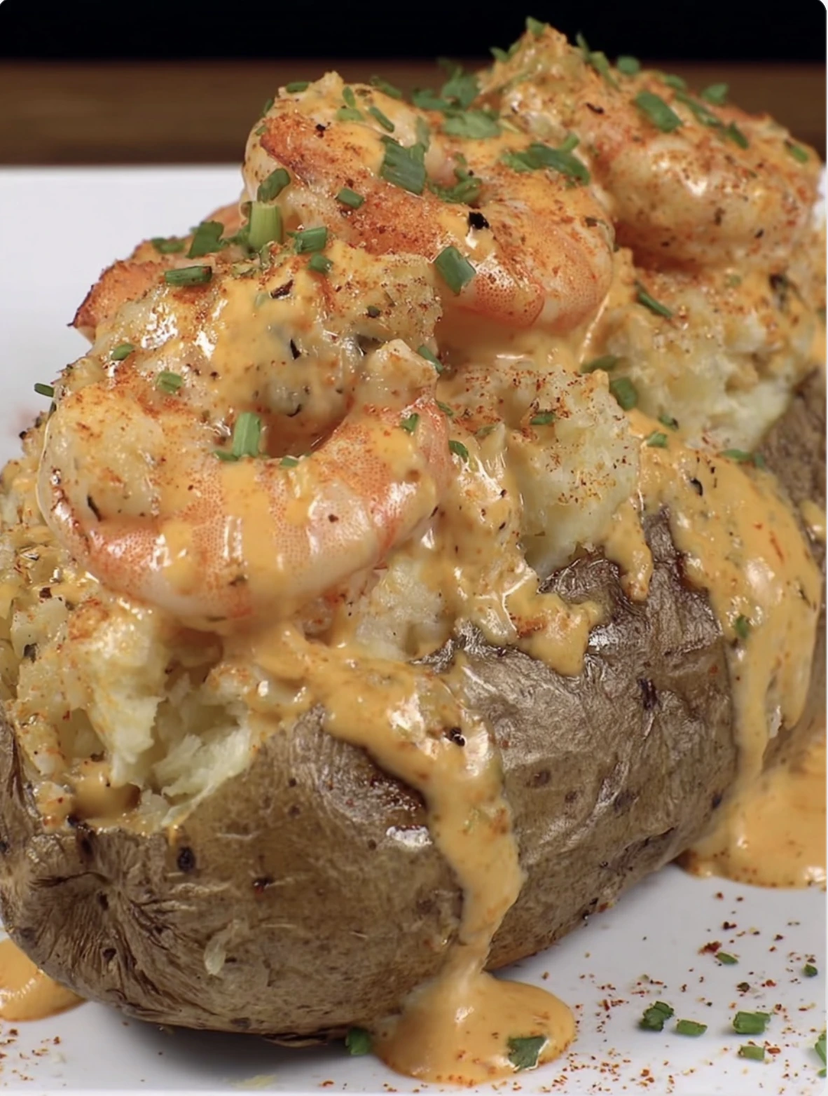 Loaded Shrimp Baked Potatoes