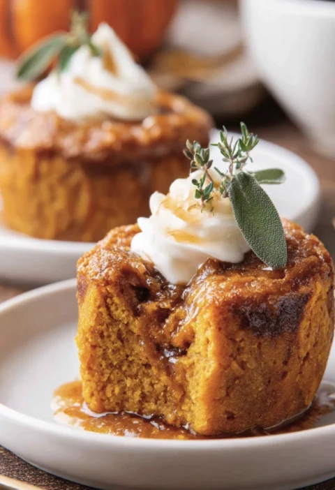 Mini Pumpkin Bread Cinnamon Swirl