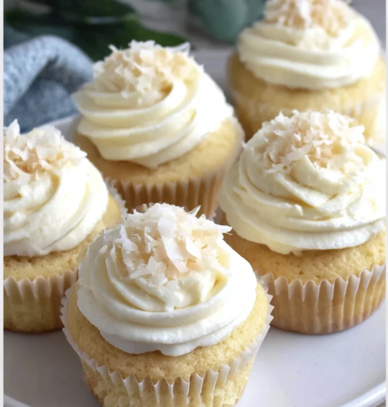 Moist Fluffy Vanilla Cupcakes