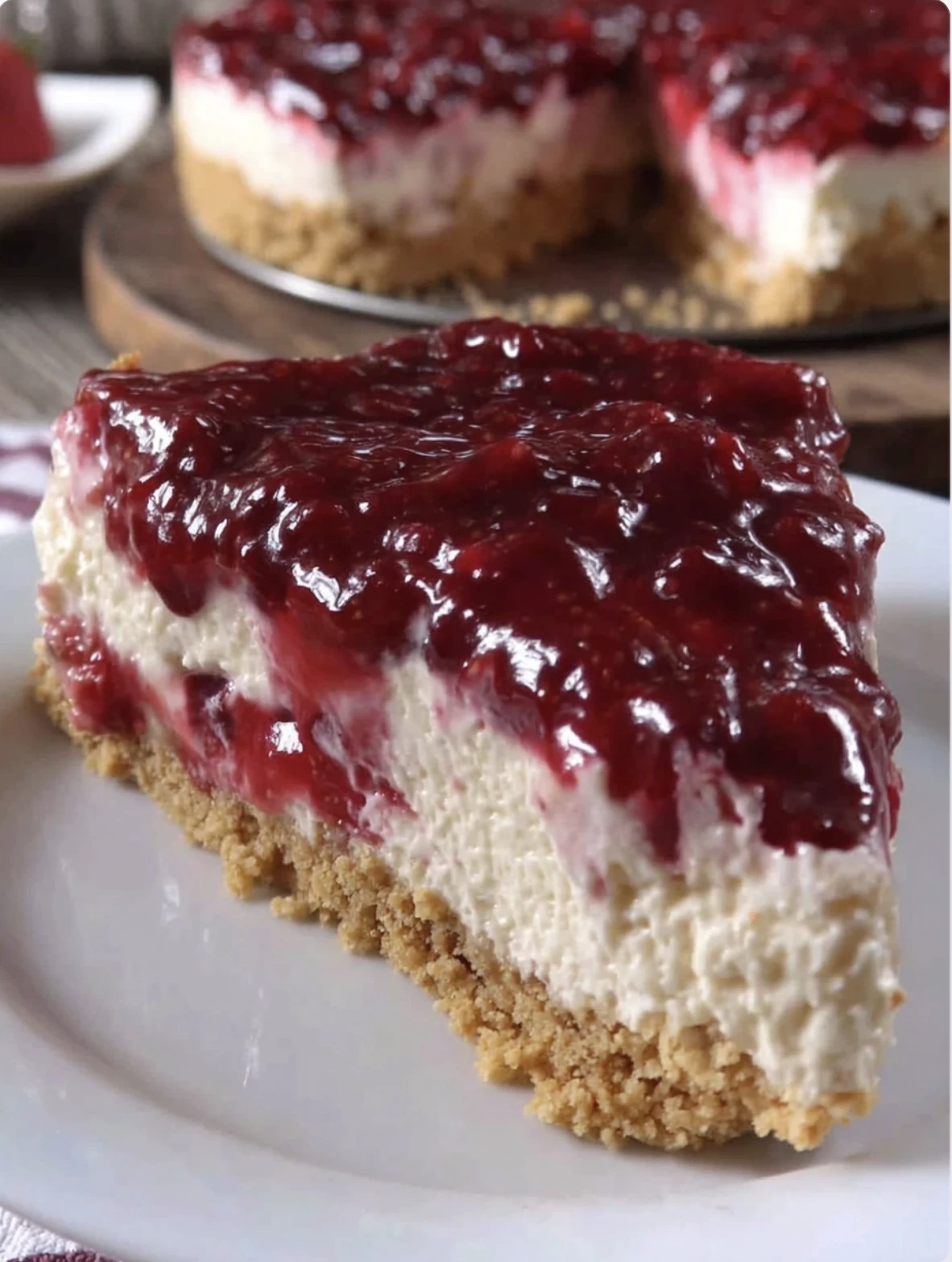 No-Bake Berry Cheesecake