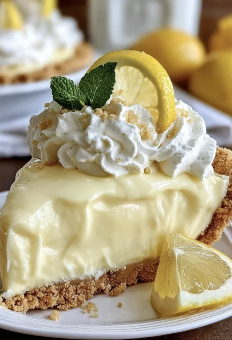 Nobake Cream Cheese Lemonade Pie