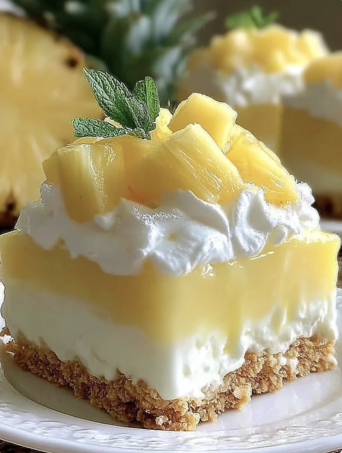No-bake Pineapple Cream Dessert