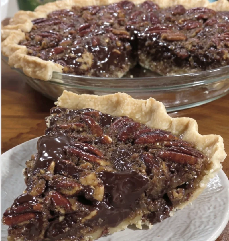 Pecan Fudge Chocolate Pie