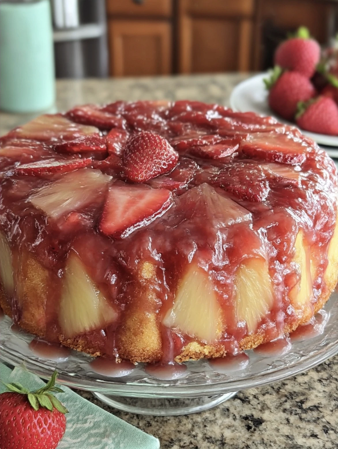 Strawberry Pineapple Pound Cake | Moist & Fruity Dessert