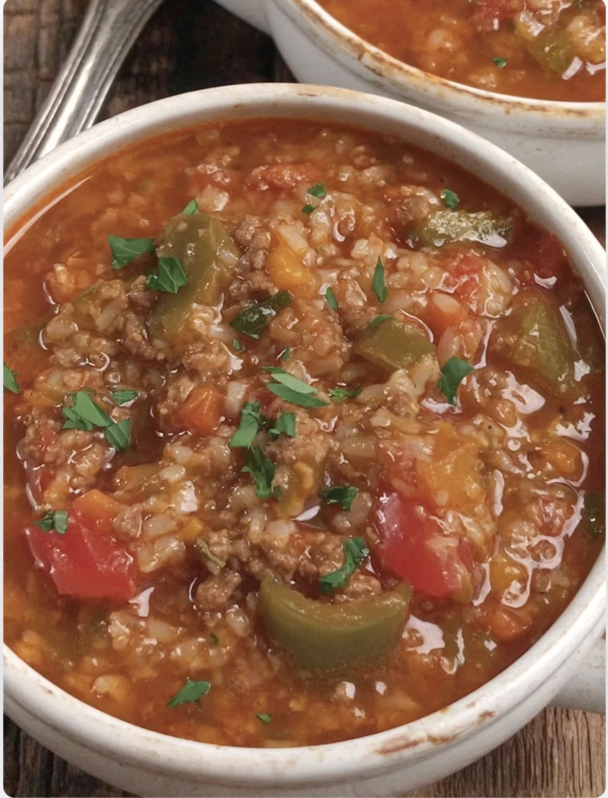 Stuffed Bell Pepper Soup