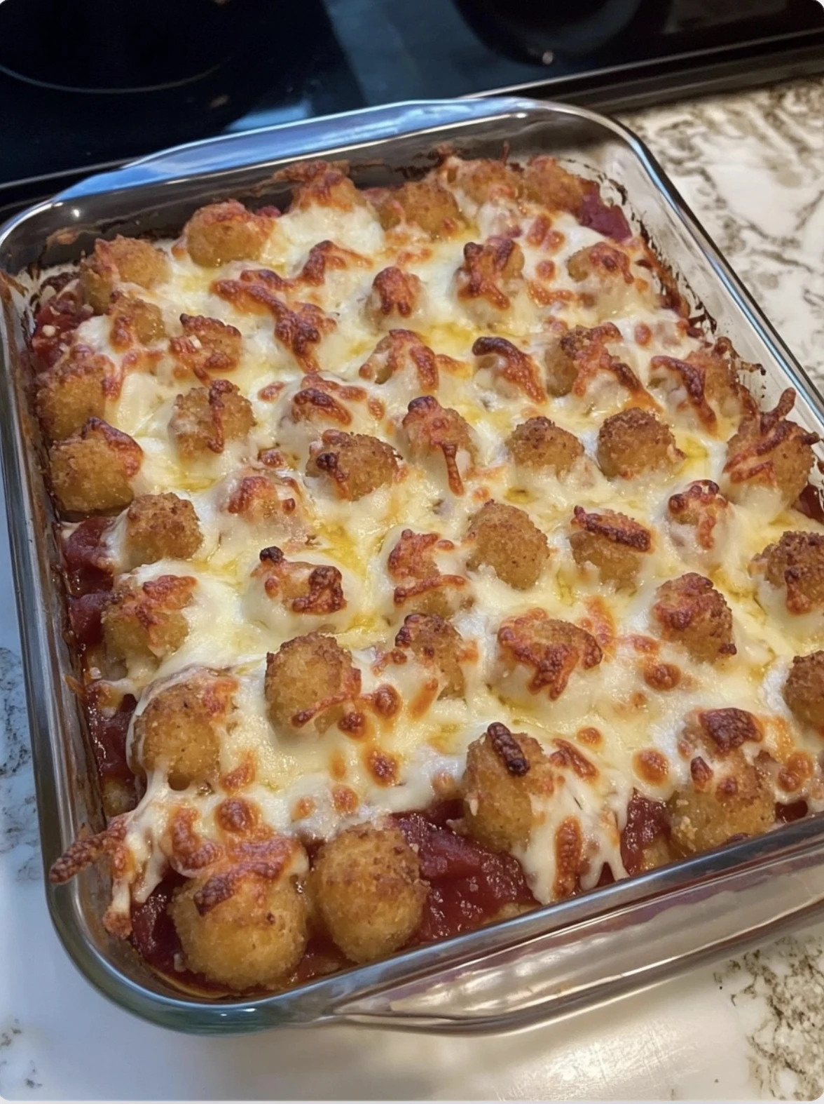 Tater Tot Pizza Casserole