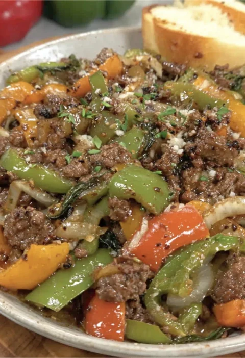 Beef Bell Pepper Skillet