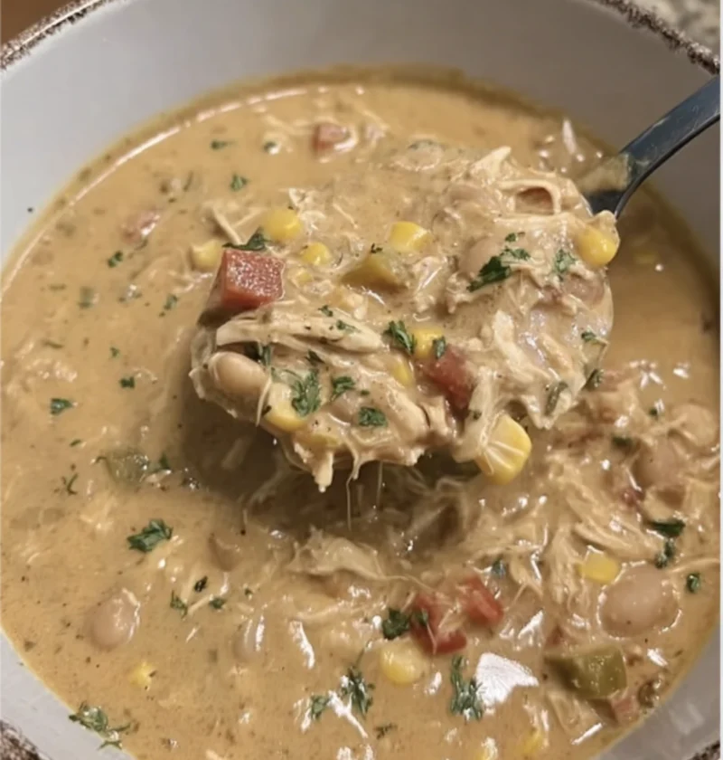 Cajun White Chicken Chili Homemade
