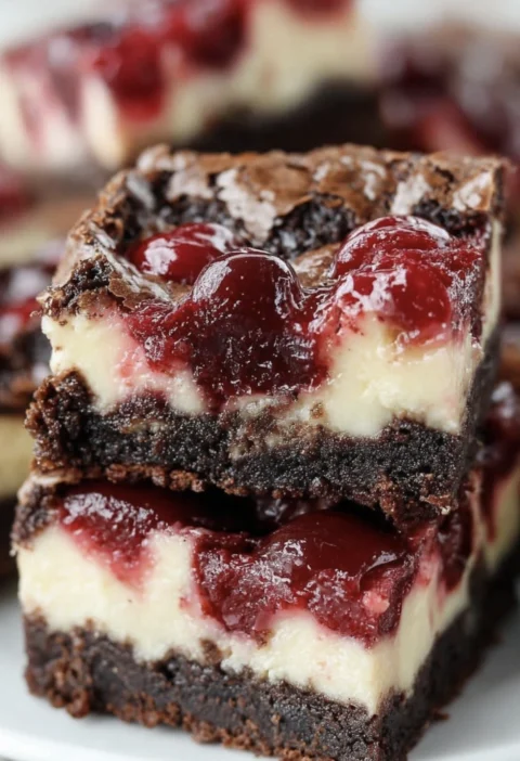 Cherry Cheesecake Brownies